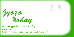 gyozo mohay business card